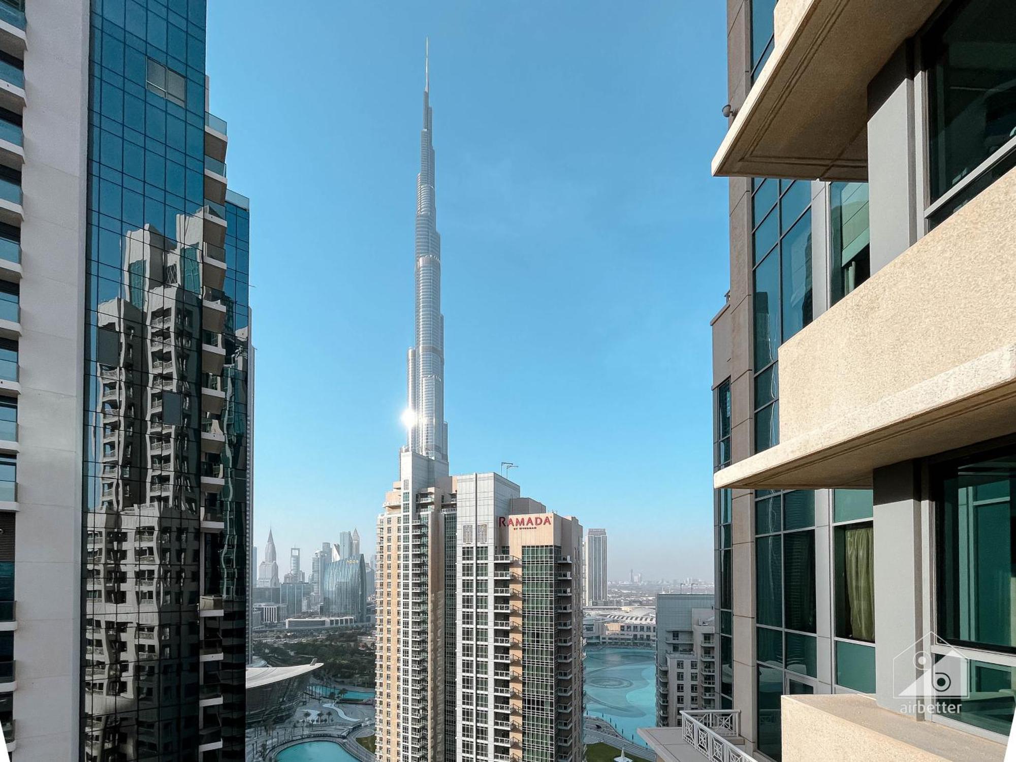 New! Luxury 3Bedroom With Spectacular Burj Views Downtown Dubaj Kültér fotó