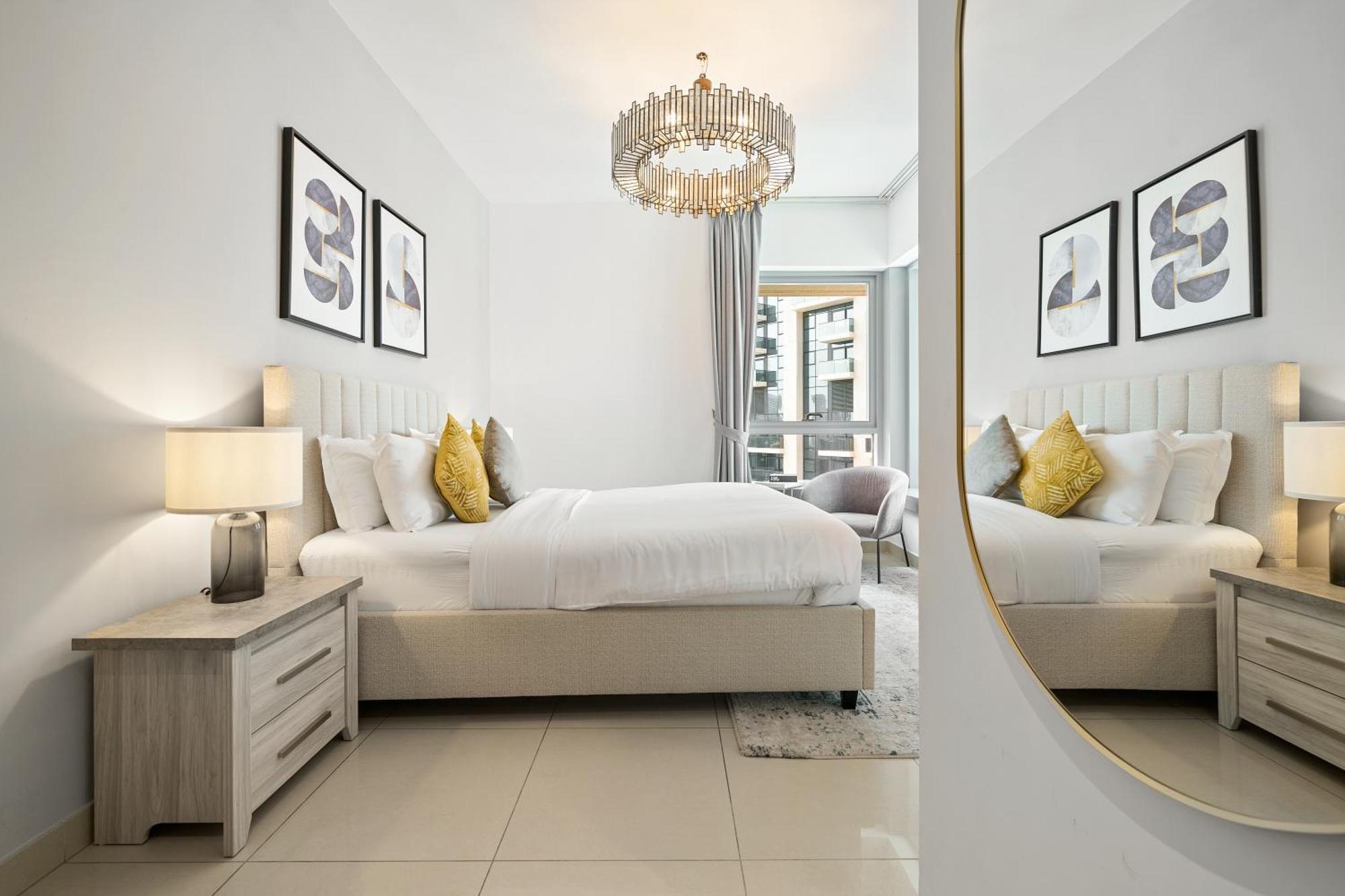 New! Luxury 3Bedroom With Spectacular Burj Views Downtown Dubaj Kültér fotó